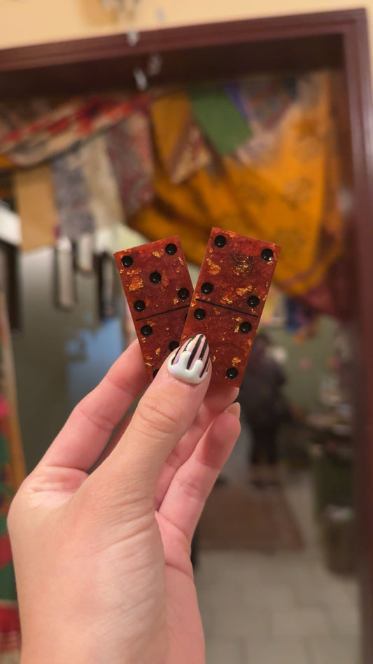 💫🍷Red & Gold Domino Set🍷💫