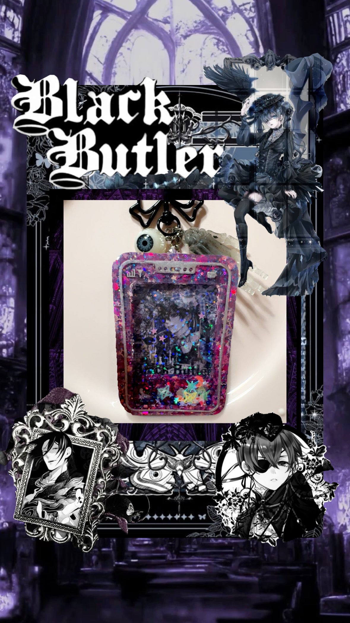 Black Butler Phone Keychain