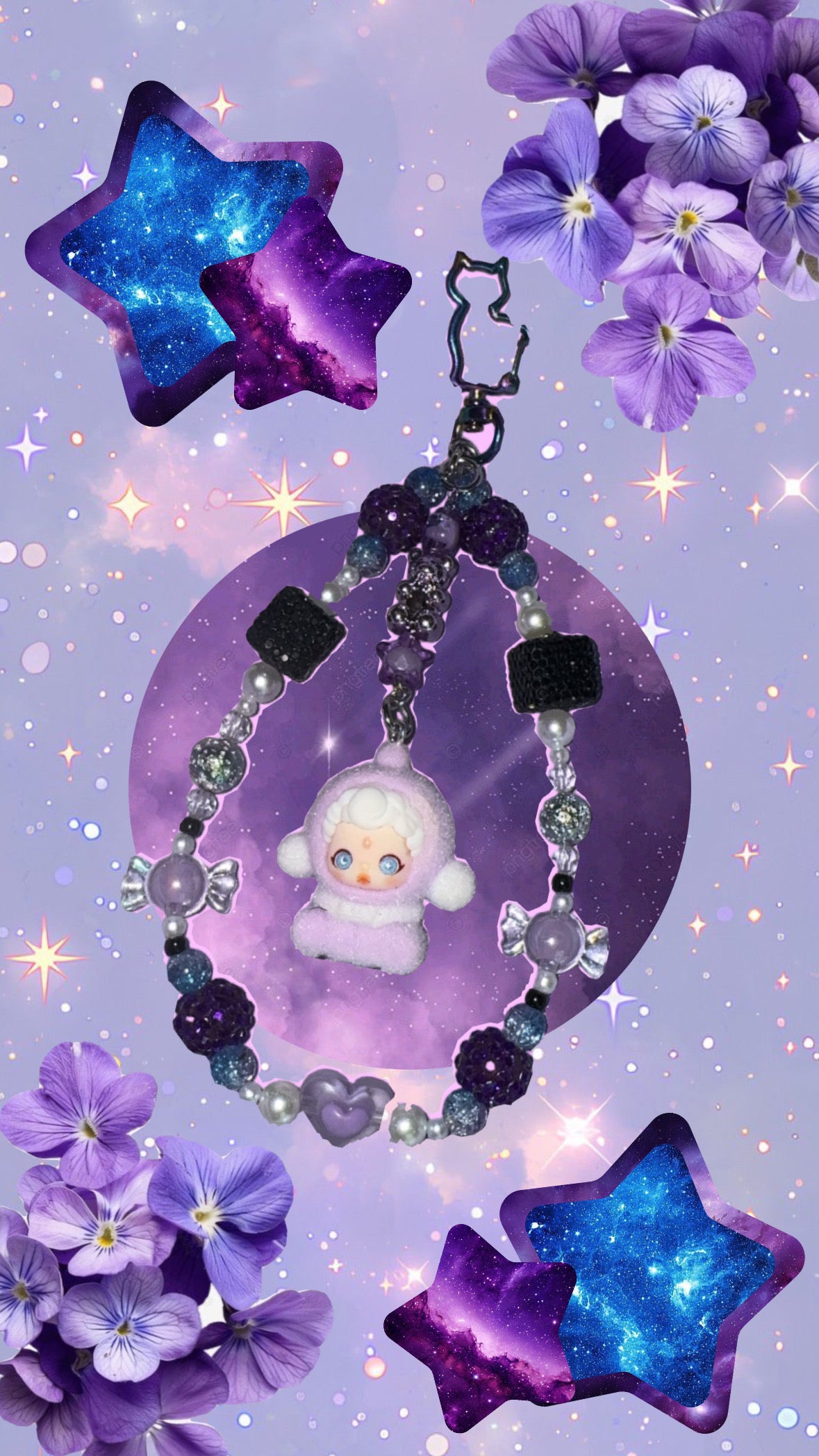 🌌🪻Galaxy Phone Chain🪻🌌